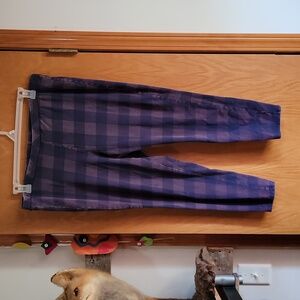 Torrid purple plaid leggings womens size 3x